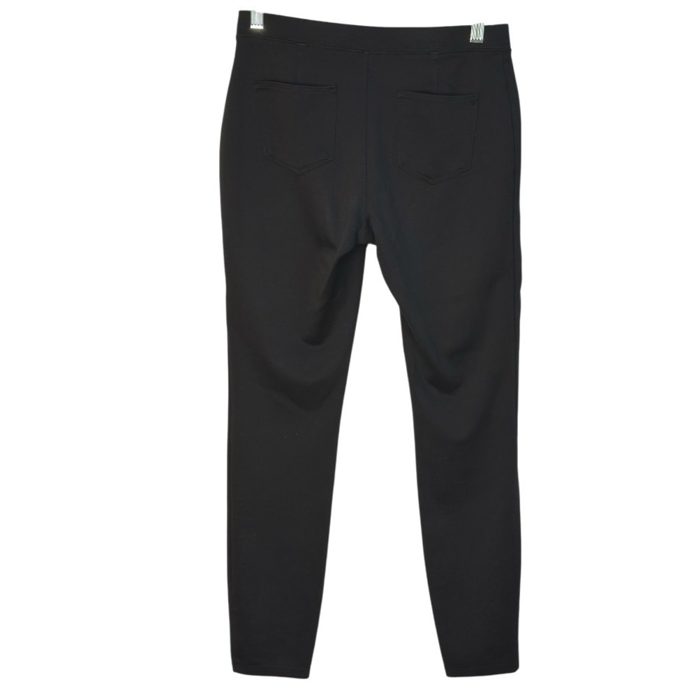 Metaphor Black Pull On Leggings Faux Pocket Slim Fit Casual Pants S